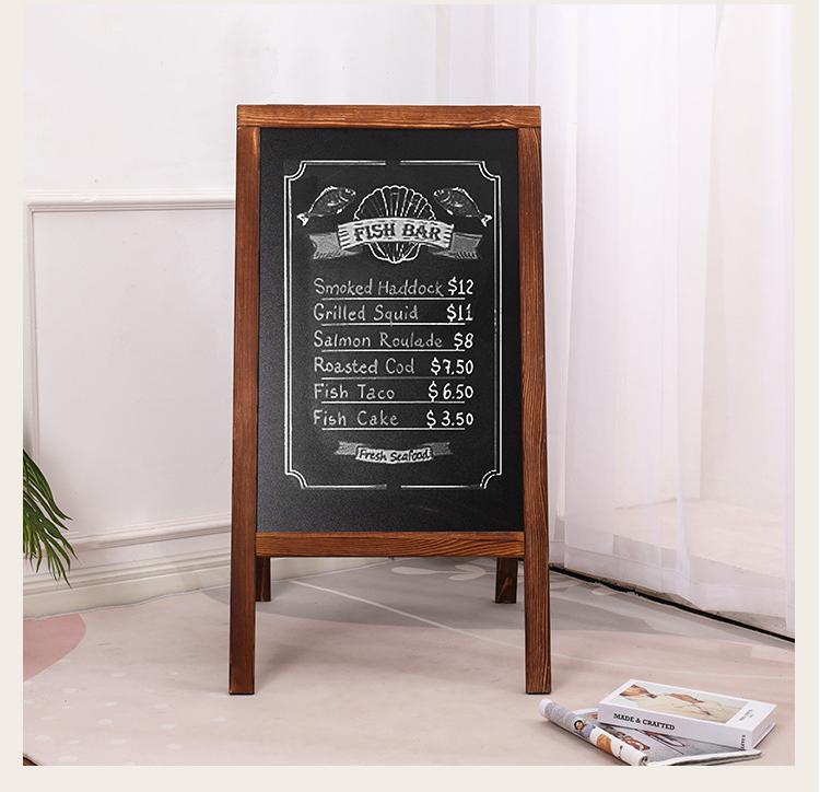 Double-Sided Wood A-Frame Sign